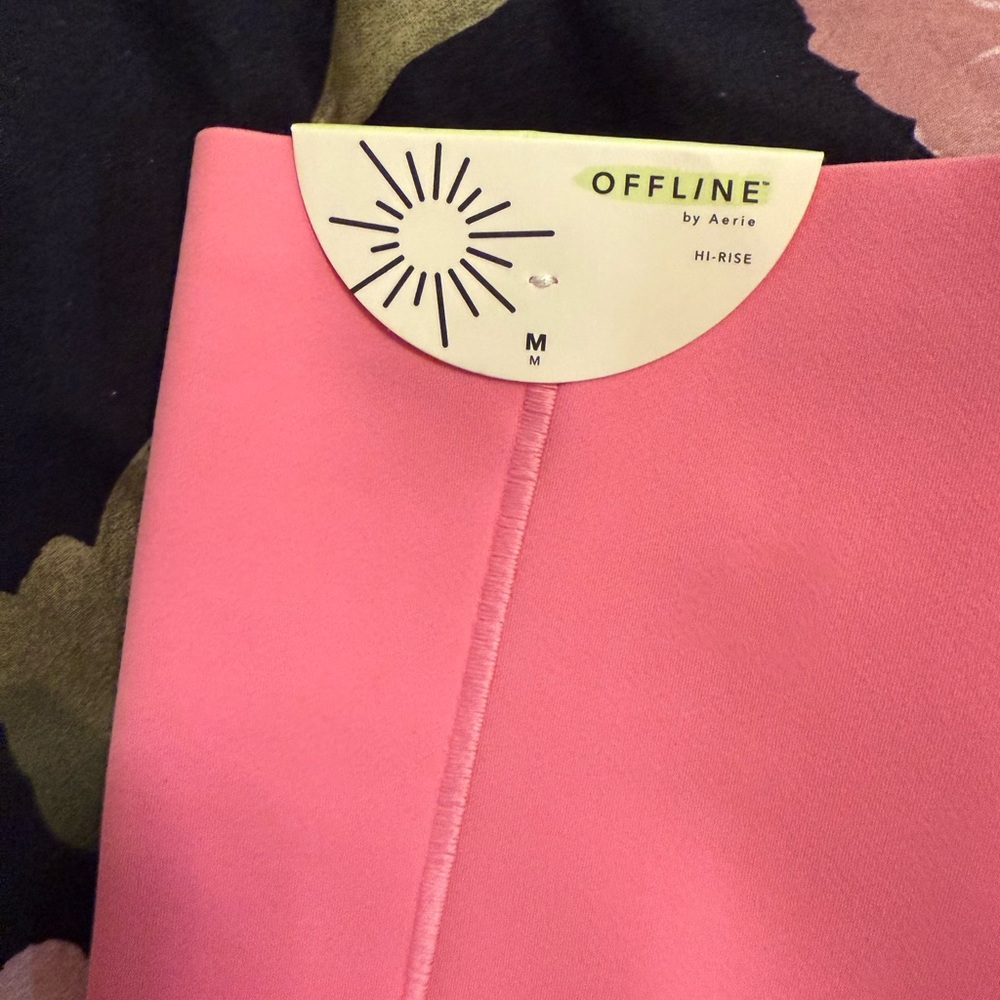 Aerie Offline Hi-Rise Pink Leggings